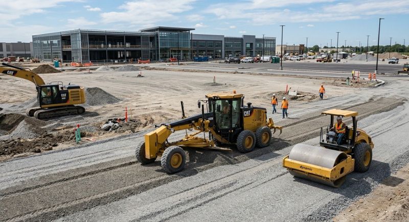 Parking Lot Leveling in Cypress, TX
